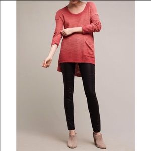 ANTHRO MOTH Ombré Waffle Knit Top